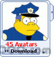 MSN Simpsons Avatar Display Pack screenshot